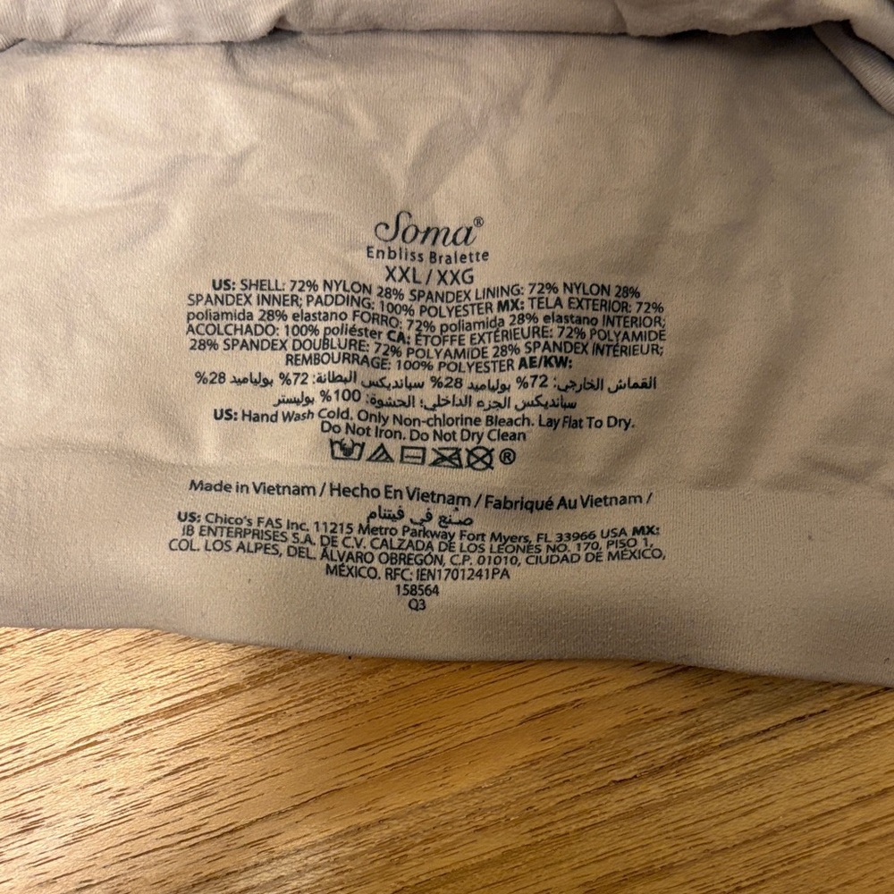 Bundle of 4 - XXL - Soma Wireless Bralettes - Picture 5 of 5